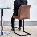 Modern Chairs With Cushions And Metal Legs (Set of 2)