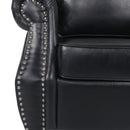 Contemporary Club Chair With Nailhead Trim And Rolled Armrests