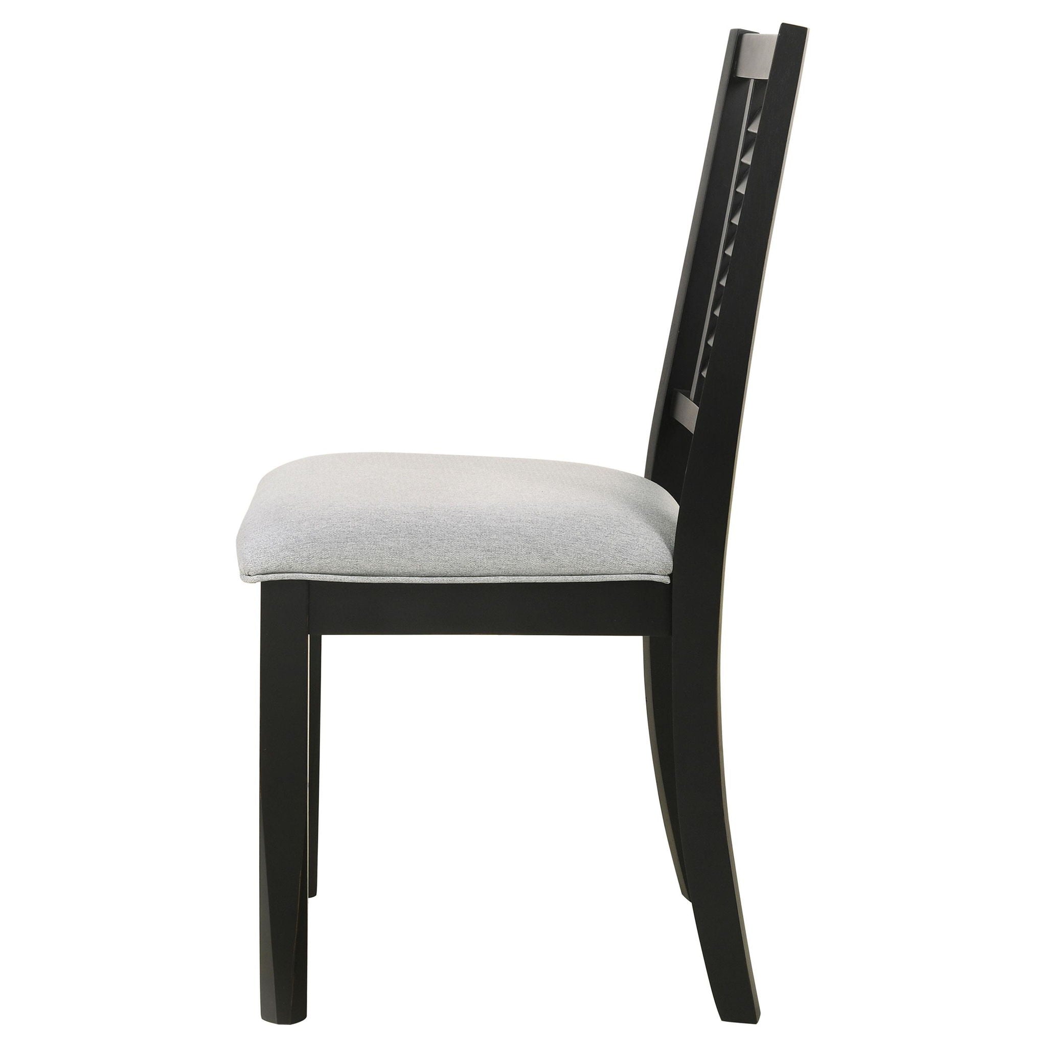 Appleton Wood Dining Side Chair Washed Black (Set of 2) - Atlantic Fine Furniture Melbourne FL