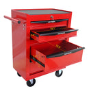 Rolling Metal Tool Chest With Drawers, Steel Storage Cabinet With Ball Bearing Slides