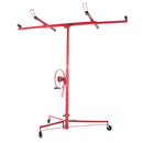 Drywall Panel Lifter Drywall Panel Hoist Jack Lifter Jack Rolling Caster Panel Hoist 11Ft - Red