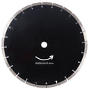 Portable Electric Corded Circular Concrete Saw 14" Wet / Dry Cutter 2600W Green Steel With Water Line & Guide Roller - Green