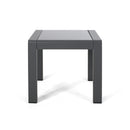 Cape Coral - Contemporary Side Table With Frosted Glass Top