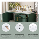 Traditional Bathroom Vanity With Soft Close Doors And Drawers