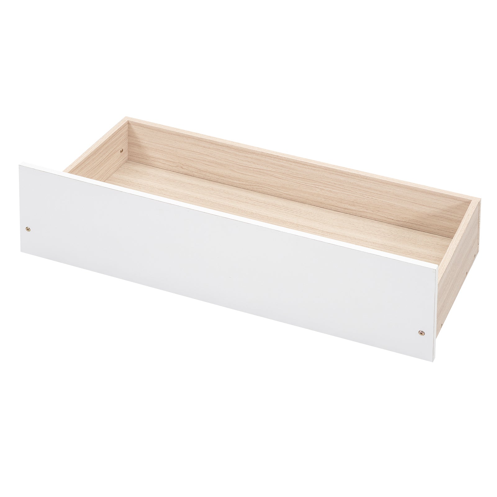 Full Size Platform Bed with Storage Headboard, Charging Station and 4 Drawers, White - Atlantic Fine Furniture Melbourne FL