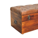 Buffalo - Leather Storage Trunk