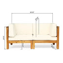 Brava - X Back Loveseat - Beige