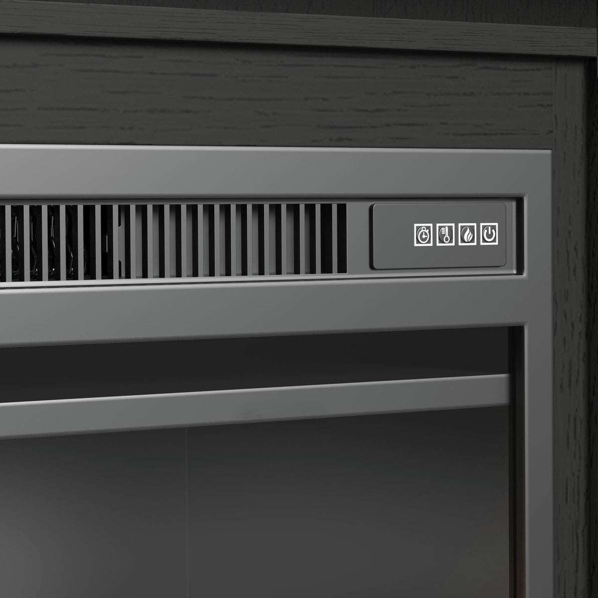 Ridgemont Entertainment Unit With 82" TV Console in Black by Elements International, view 17