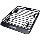 Motoring Rooftop Cargo Carrier Basket Steel, Universal Fit Roof Rack