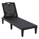 2 Piece Outdoor Chaise Lounges With Adjustable Backrest