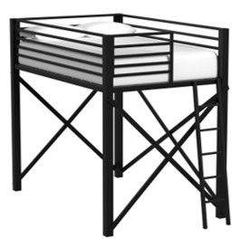 Talia Loft Bunk And Ladder in Black by Elements International, view 2