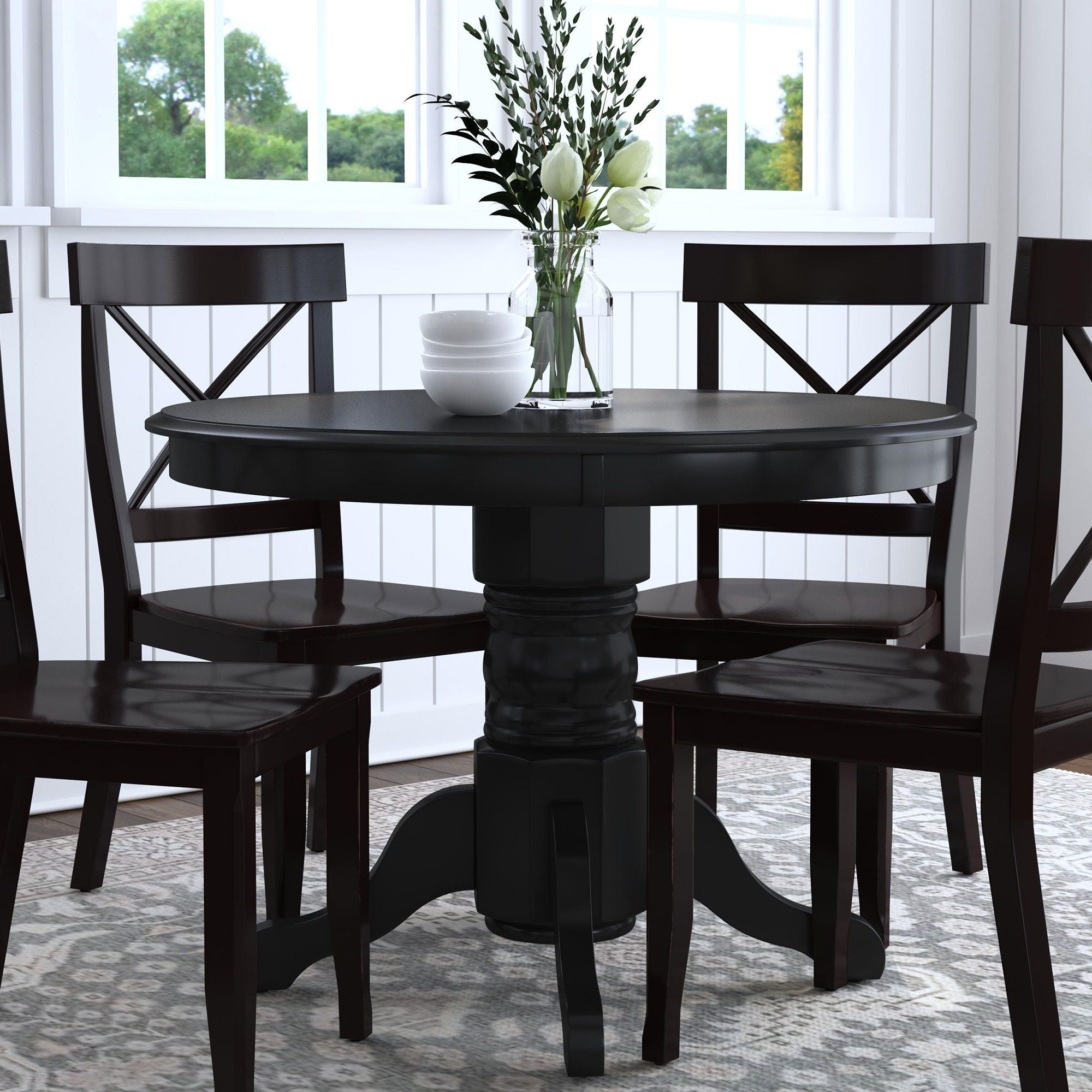 Blair - 5 Piece Dining Set - Black