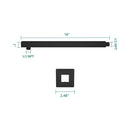 Wall Mounted Shower Arm With Flange