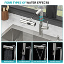 Drop-In Kitchen Sink With Pull-Out Faucet And Soap Dispenser