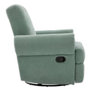 Manual Swivel Recliner Rocker Chair With Adjustable Backrest