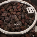 Rustic Style Outdoor Square Propane Fire Pit, 40,000 Btu