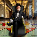 Foldable Gaming Chair With Onboard Speakers, LED Strip Lighting, Bluetooth, Vibration Massage, USB Charging Port - Black