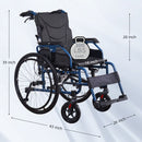 Premium Foldable Transport Wheelchair For Adults