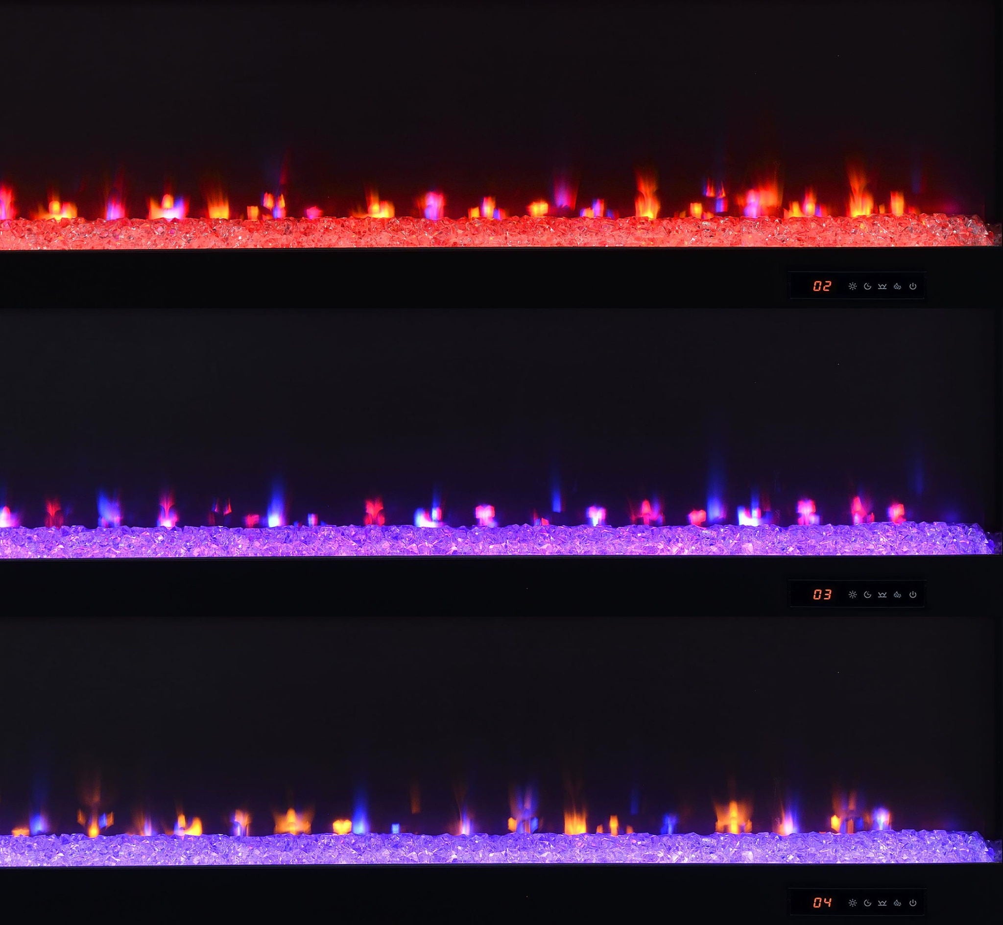 Eddy 79-inch 2-door TV Stand Fireplace Media Console Mango