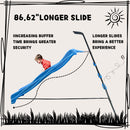 Xsl003 2.2M Kids Plastic Slide Indoor Freestanding Playground Equipment Children Plastic Slide Kids Indoor Slide - Blue