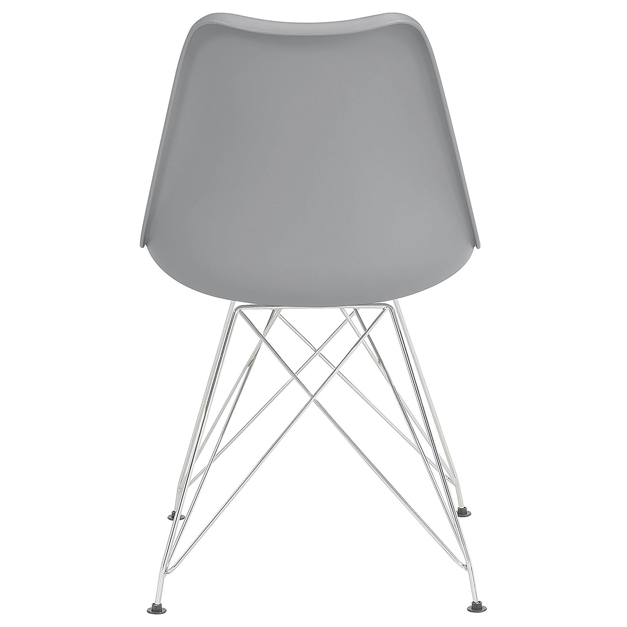 Juniper Polypropylene Dining Side Chair Grey (Set of 2) - Atlantic Fine Furniture Melbourne FL