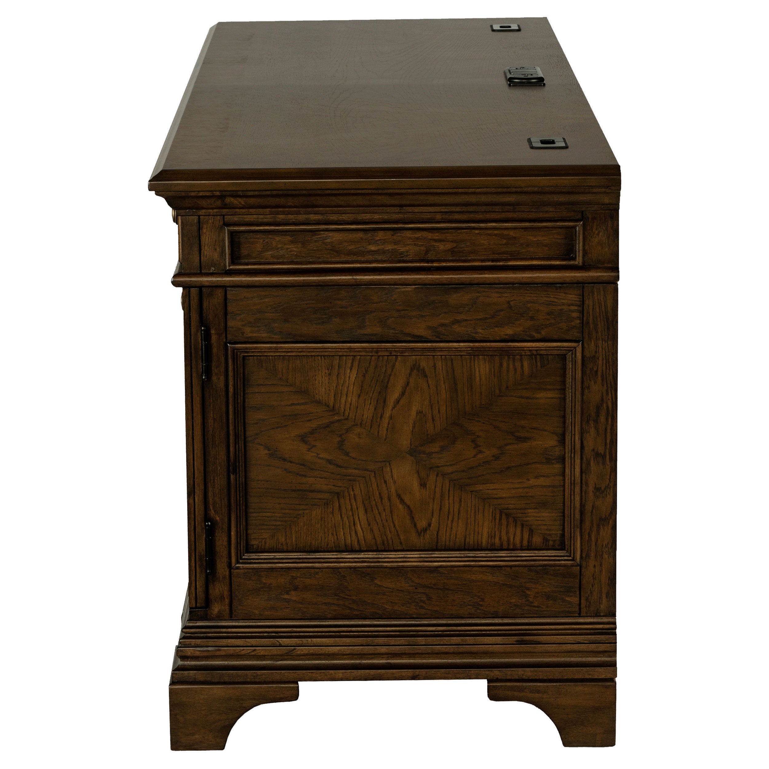 Hartshill 66-inch 5-drawer Credenza Office Desk Burnish Oak — view 5