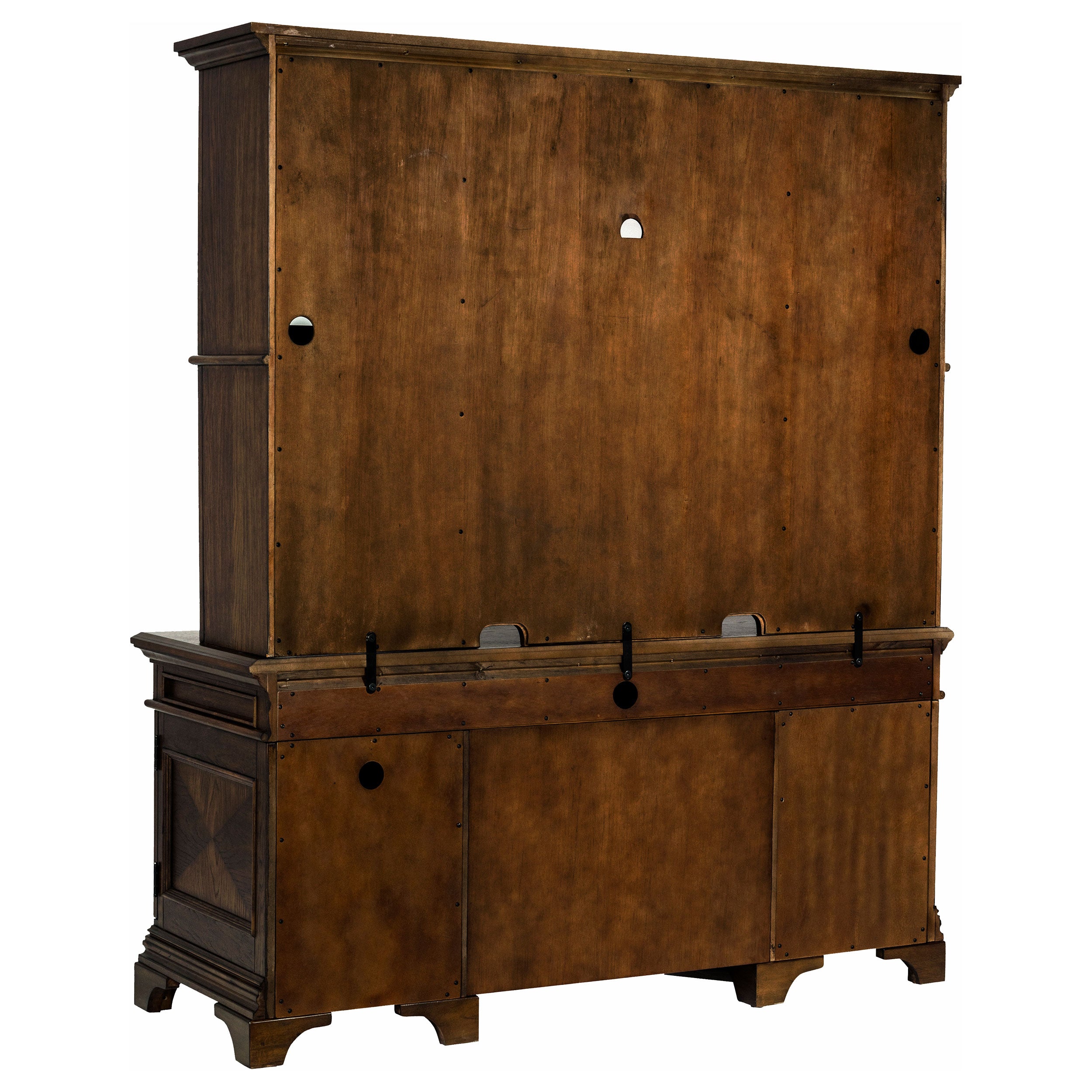 Hartshill 66-inch 5-drawer Credenza with Hutch Burnished Oak — view 6