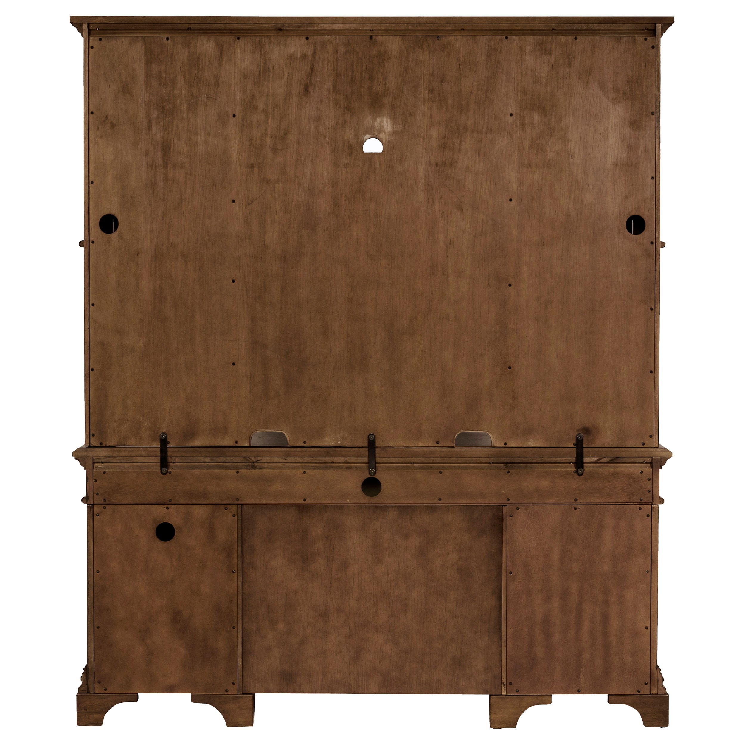 Hartshill 66-inch 5-drawer Credenza with Hutch Burnished Oak — view 7