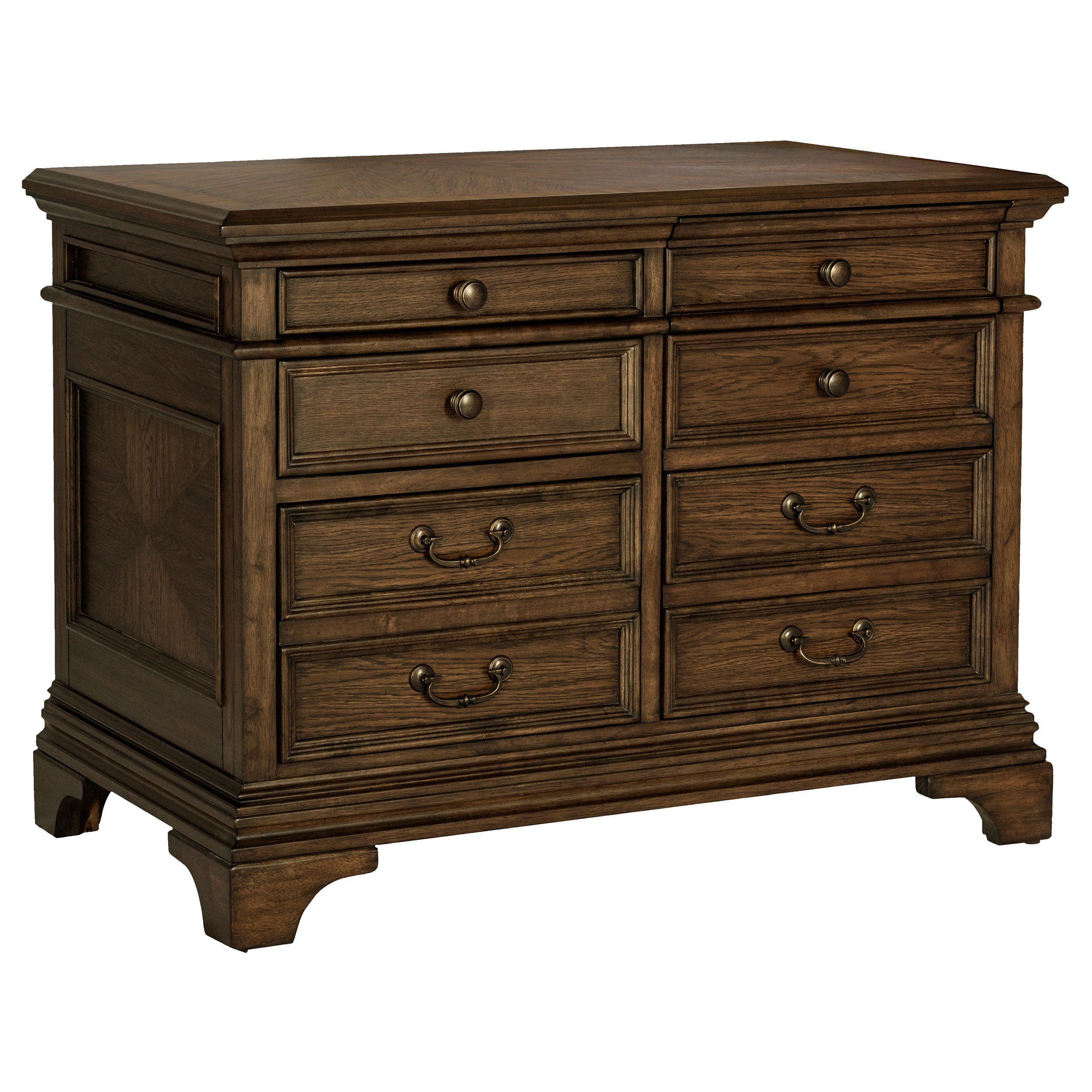 Hartshill 5-drawer Home Office File Cabinet Burnished Oak — view 1