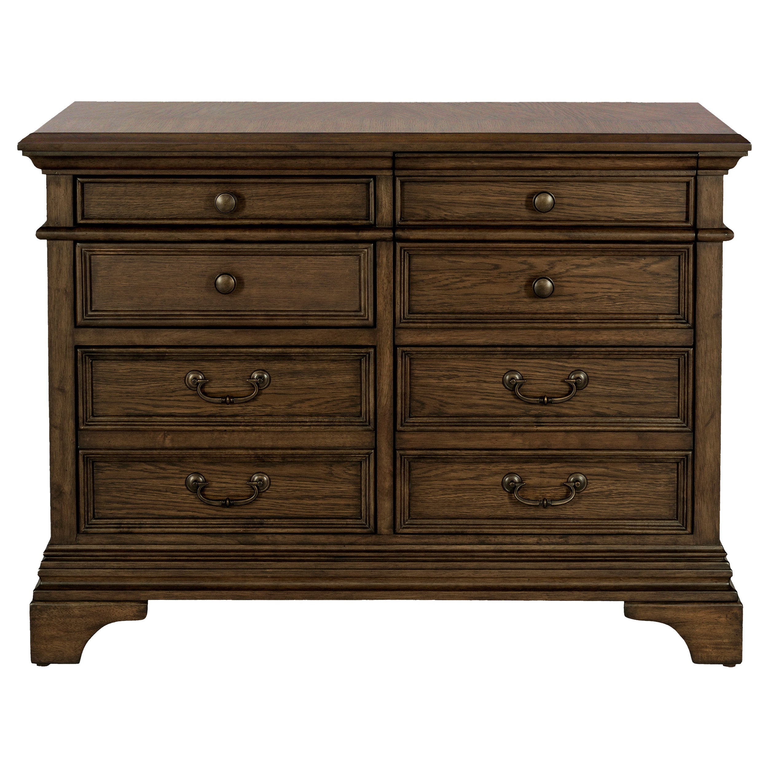 Hartshill 5-drawer Home Office File Cabinet Burnished Oak — view 4