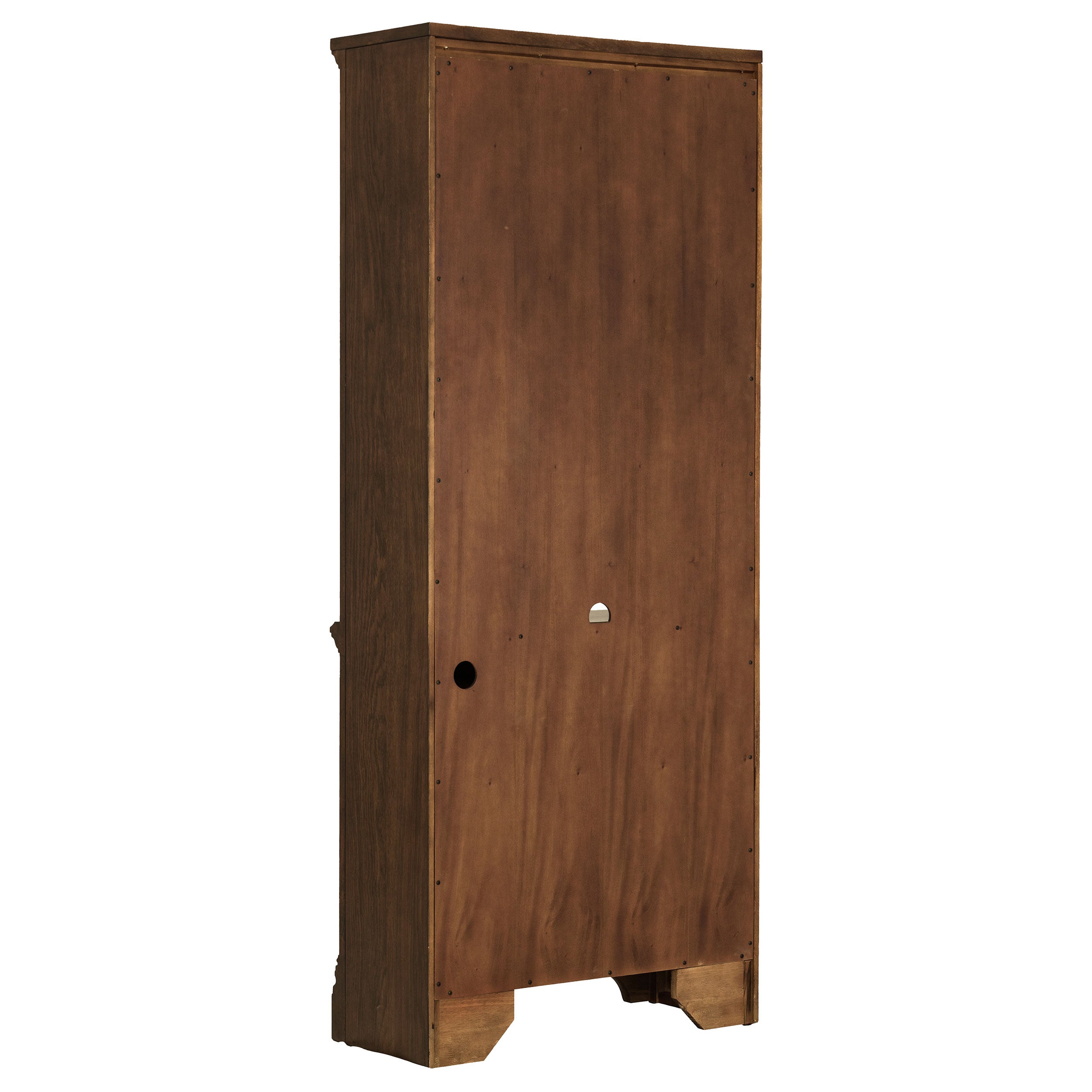 Hartshill 78-inch 3-shelf Cabinet Bookcase Burnished Oak — view 6