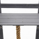 Outdoor Cat House, Diy Cat Enclosure Catio With Double Enter Doors