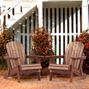 Oversize Outdoor Folding Adirondack Chair, Patio Chair For Garden
