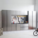 Nova - Series Garage Cabinet Set A With Soft Closing Doors - Metallic Gray