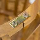 Outdoor 3 Pieces Dining Set With Cushions - Teak - Teak