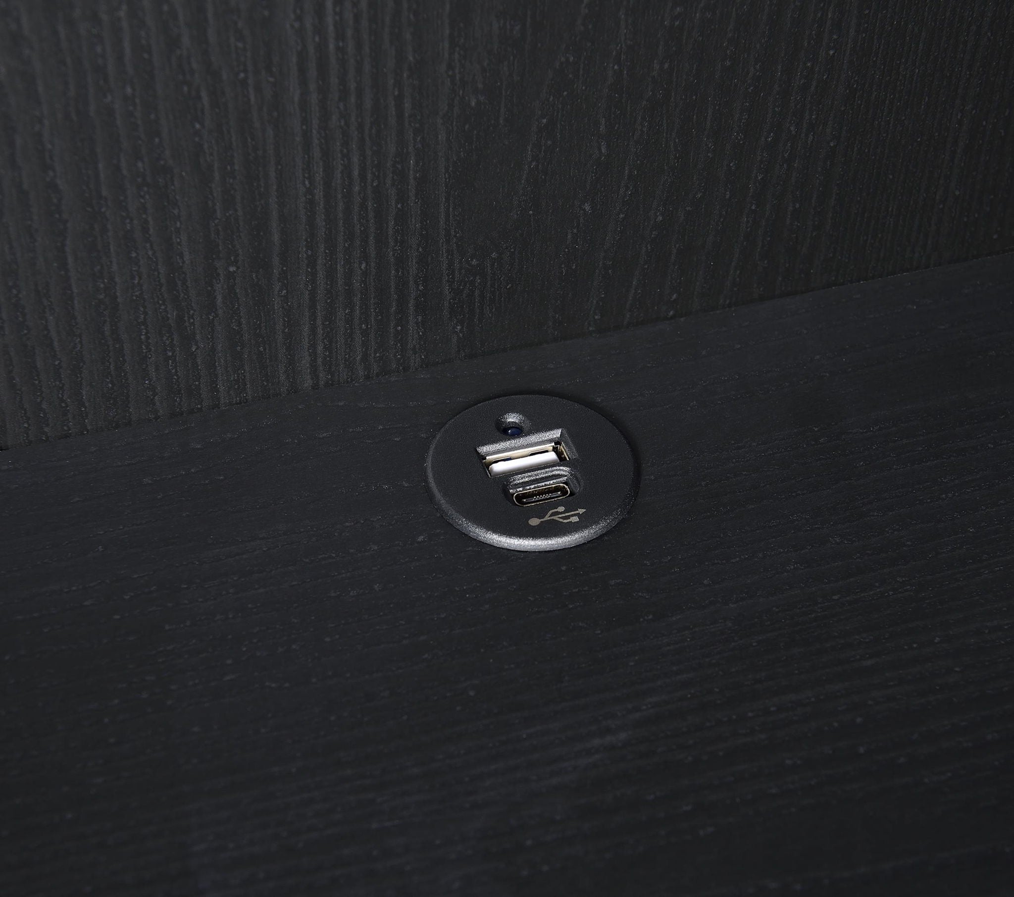 Westpark 3-shelf Bookcase USB and Lockable Drawer Black