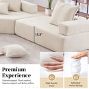 Frame For Oversized Modular U Shaped Sectional, Floor Couch Convertible Compressed Couch Spacious Foam Filled Sofa