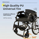 Premium Lightweight Foldable Transport Wheelchair For Adults