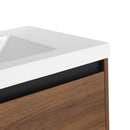 Bathroom Vanity Set With Resin Countertop Sink And 2 Doors, Engineered Wood