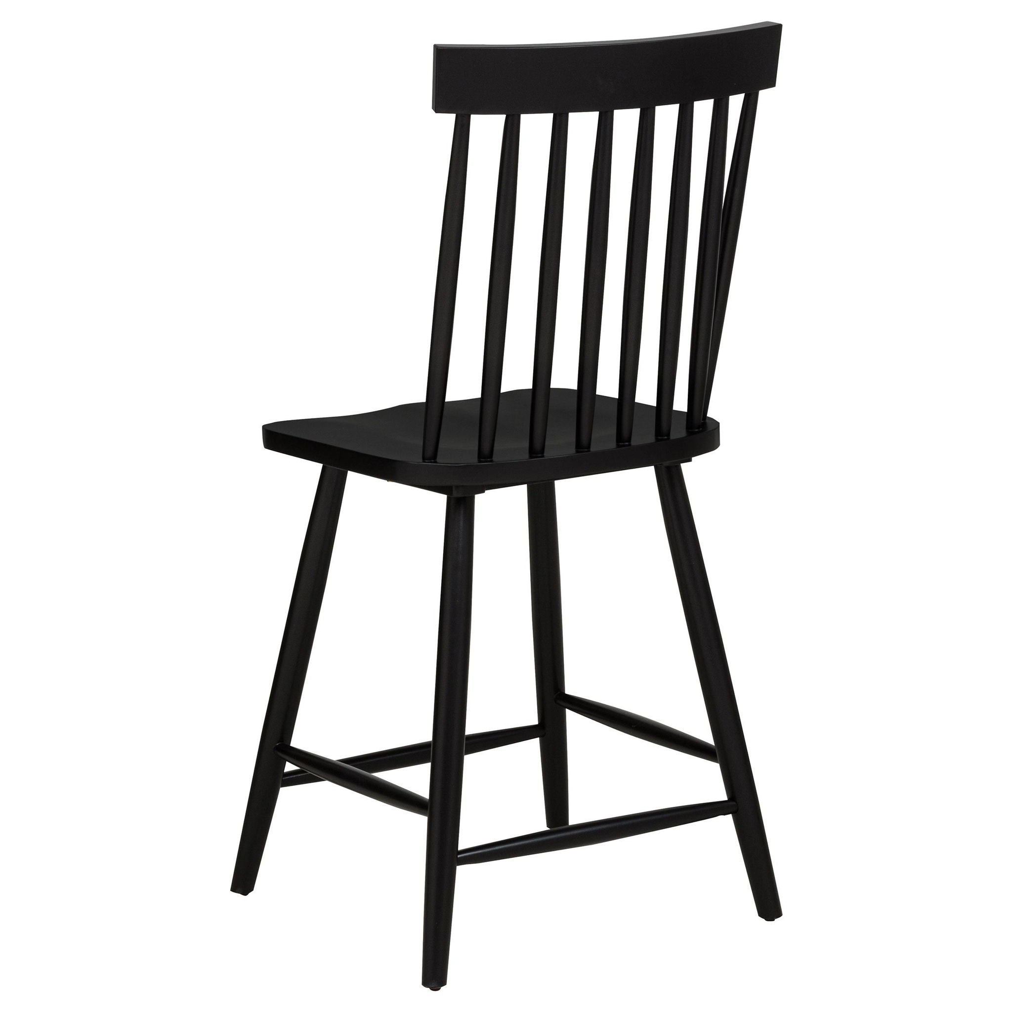 Andrews Windsor Counter Height Dining Side Chair Black (Set of 2) - Atlantic Fine Furniture Melbourne FL