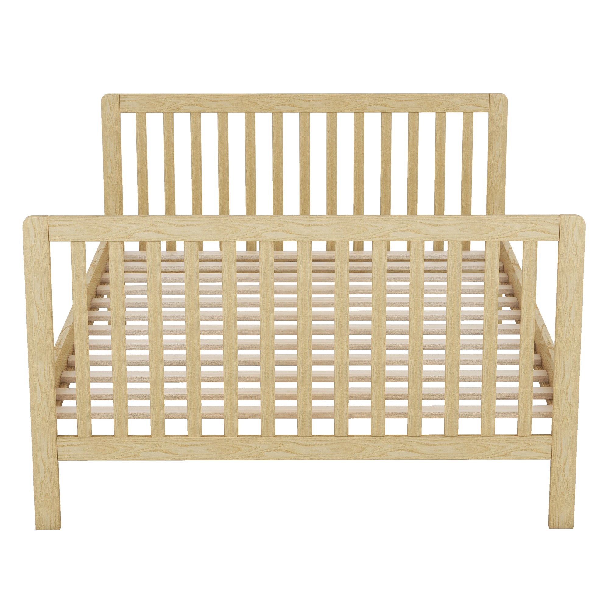 Convertible Crib/Full Size Bed with Changing Table, Natural - Atlantic Fine Furniture Melbourne FL