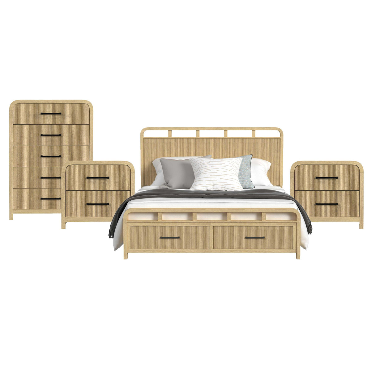 Ridgemont Storage Bedroom Set in Black by Elements International, view 18