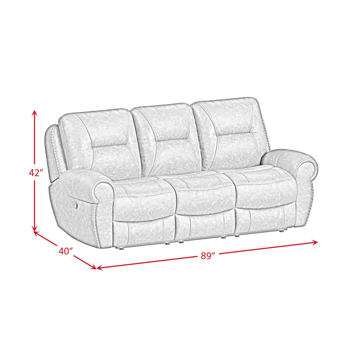 Topeka Sofa in Rocky Brown by Elements International, view 6