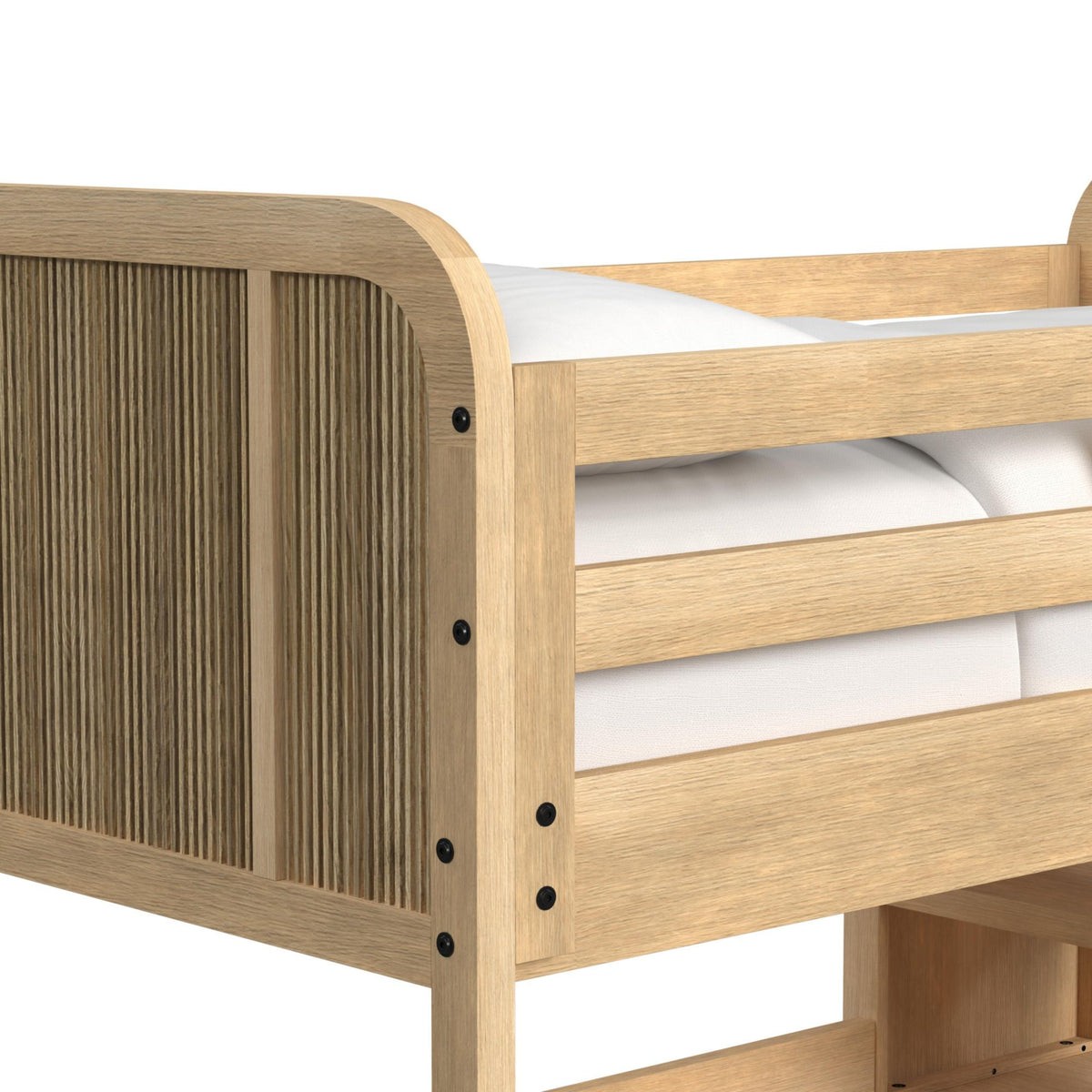 Ridgemont Loft Complete Bunk Bed in Black by Elements International, view 14
