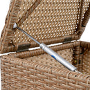 10 Piece Outdoor Sectional Half Round Patio Rattan Sofa Set