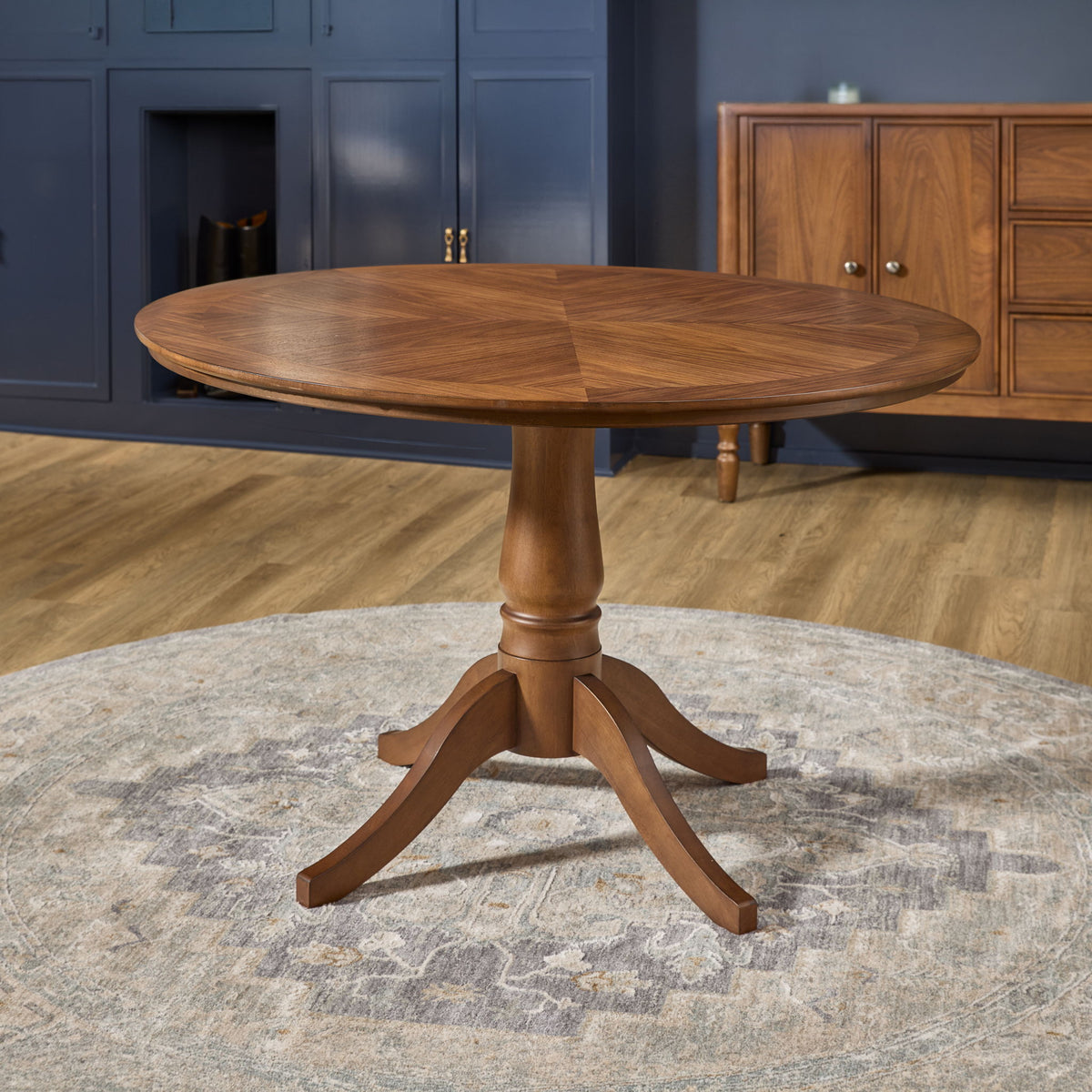 Azalea - Round Dining Table - Walnut