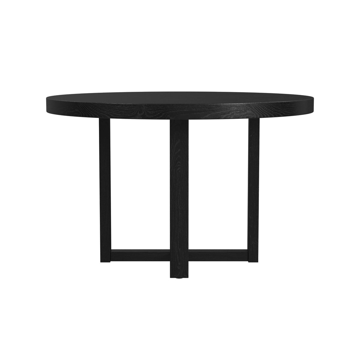 Bahama Breeze 47.5" Round Dining Table in Black by Elements International, view 4