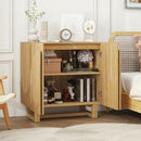 2 Door Cabinet, Suitable For Bedroom - Natural