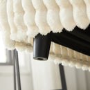 Plush Corduroy 4 Seat Sofa With Soft Pillows And Movable Ottoman