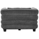 Oversized Chaise Lounge Sofa Bed With Deep Seat And Layered Armrests